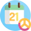 Peace day icon 64x64