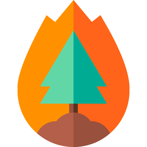 Forest fire icon
