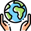 Earth globe icon 64x64