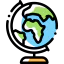 Earth globe icon 64x64