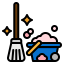 Cleaning mop icon 64x64