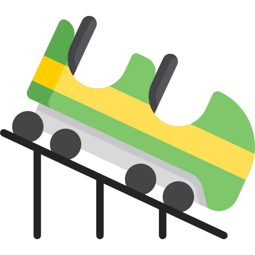 Roller coaster icon