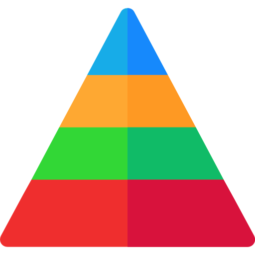 Pyramid chart icon