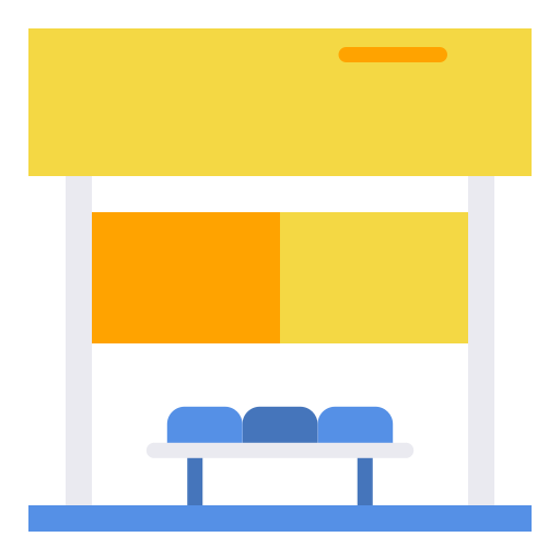 Bus stop icon