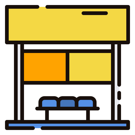 Bus stop icon