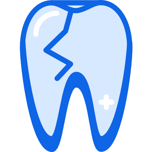 Broken tooth icon