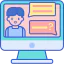 Online counseling icon 64x64