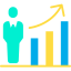 Bar chart icon 64x64