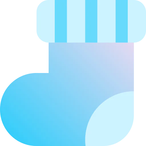 Winter socks icon