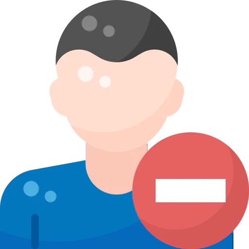 Delete user icon