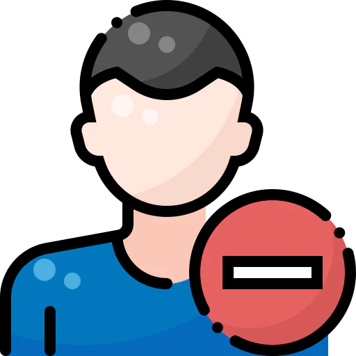 Delete user icon