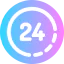 24 hours icon 64x64