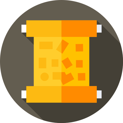 Ancient scroll icon