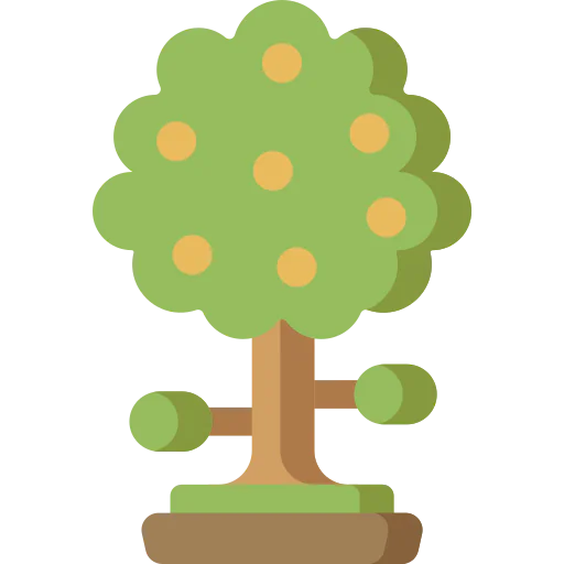 Orange tree icon