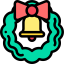 Christmas wreath icon 64x64