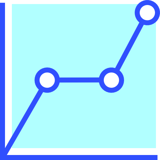 Line chart icon