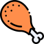 Chicken leg icon 64x64