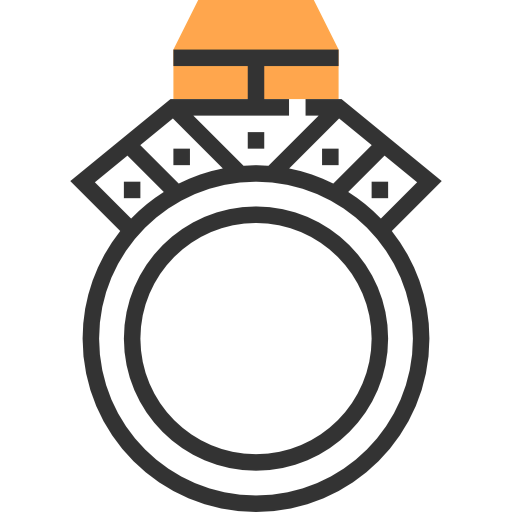 Diamond ring icon