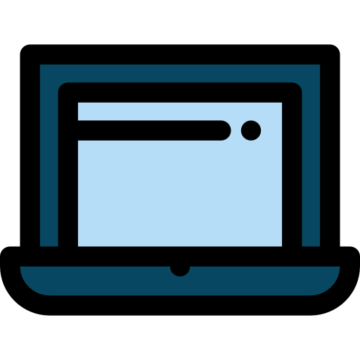 Laptop computer icon