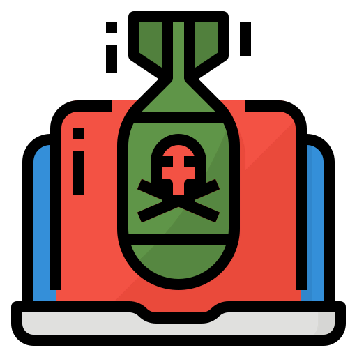 Cyber attack icon