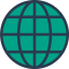 Earth globe icon 64x64