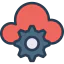 Cloud computing icon 64x64
