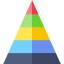Pyramid chart icon 64x64