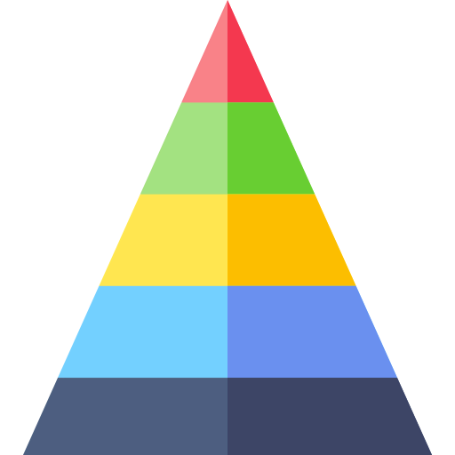 Pyramid chart icon