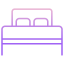 Double bed biểu tượng 64x64