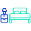 Double bed biểu tượng 64x64