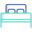 Double bed biểu tượng 64x64