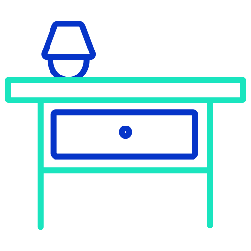 Bedside table icon
