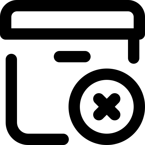 Delete package icon