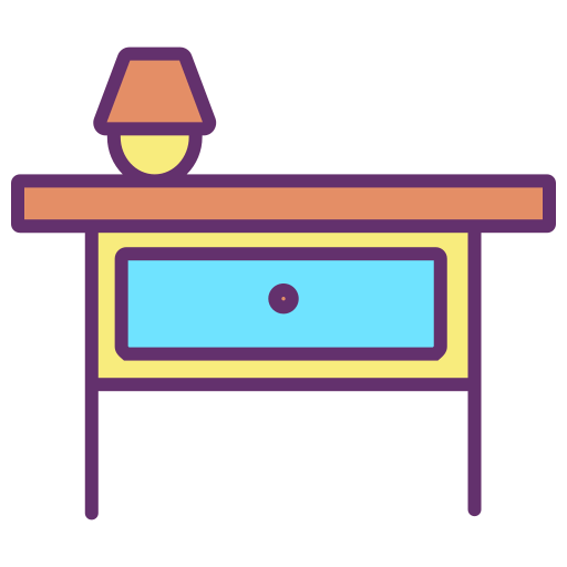 Bedside table icon