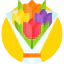 Flower bouquet icon 64x64