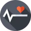 Heart beat icon 64x64