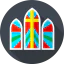Stained glass ícono 64x64