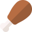 Chicken leg ícono 64x64