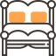 Double bed icon 64x64