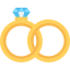 Wedding rings icon 64x64