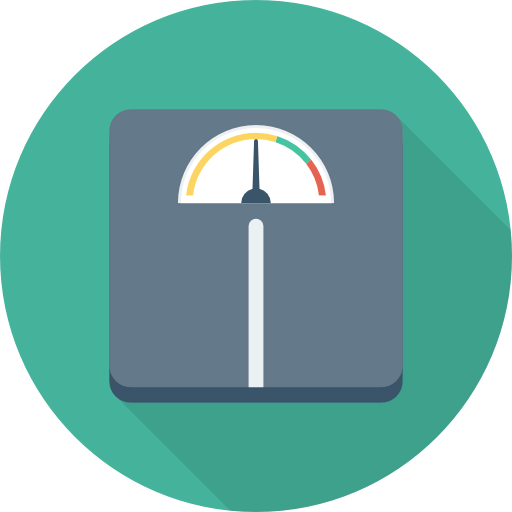 Weight scale icon