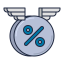 Floating interest rate іконка 64x64