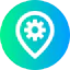 Location pin biểu tượng 64x64
