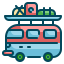 Camper van Symbol 64x64