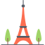 Eiffel tower icon 64x64