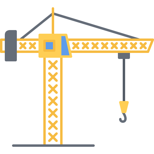 Crane machine icon