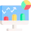 Bar chart icon 64x64