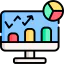 Bar chart icon 64x64
