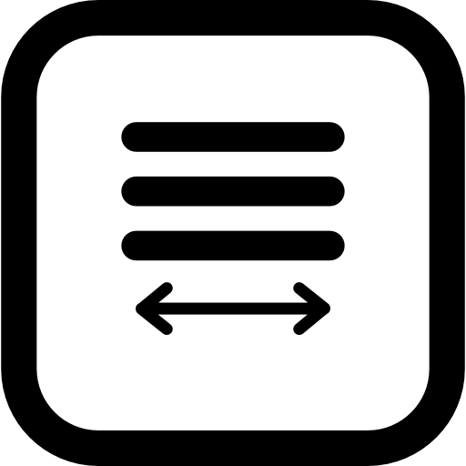 Tracking Text Button icon