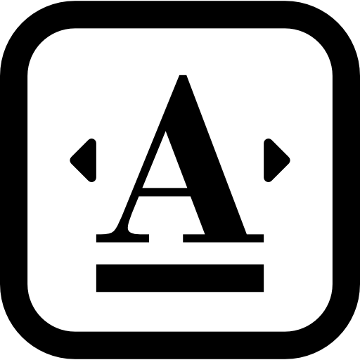 Typographic Button icon